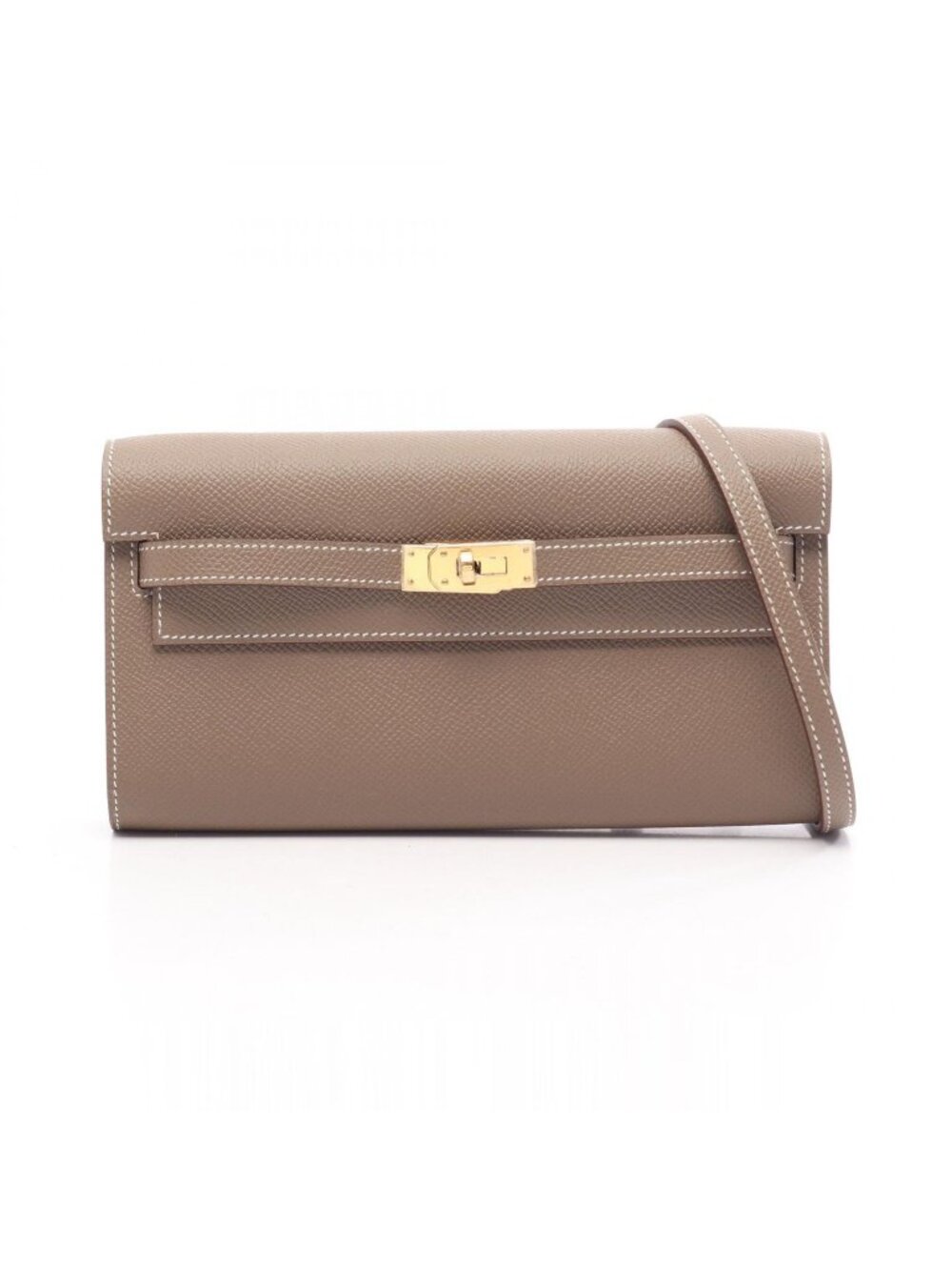 Hermes Shoulder Bag Kelly To Go Etoupe Leather